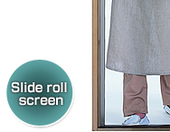 Slide roll screen