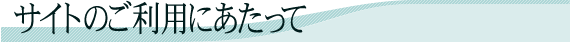 �T�C�g�̂����p�ɂ�������