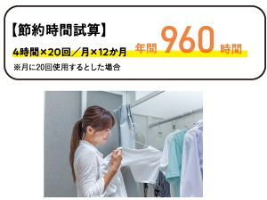 【節約時間試算】4時間×20回/月12か月で年間960時間
