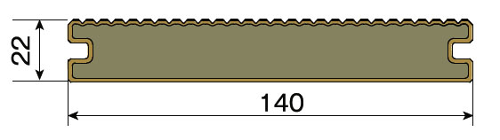 デッキ材 SKG-RD25